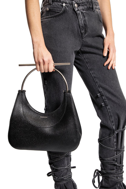 ALEXANDER MCQUEEN WOMAN BLACK TOP HANDLE BAGS