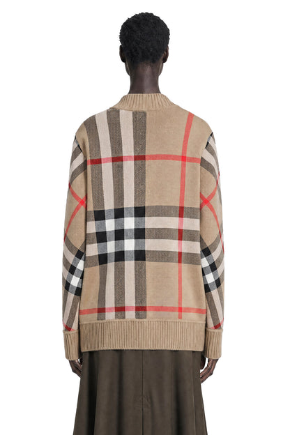 Check Wool Blend Cardigan