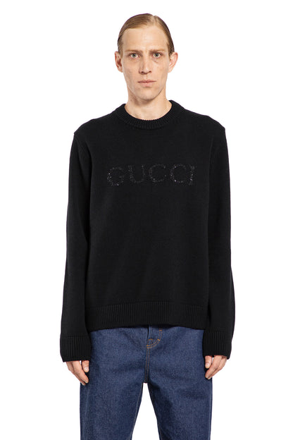 GUCCI MAN BLACK KNITWEAR