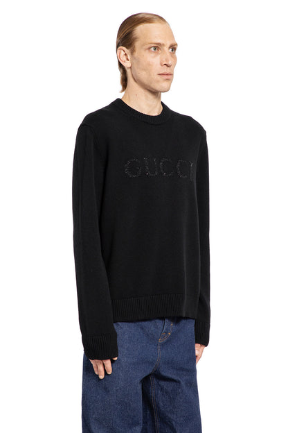 GUCCI MAN BLACK KNITWEAR