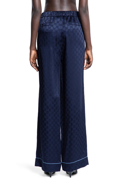 GUCCI WOMAN BLUE TROUSERS