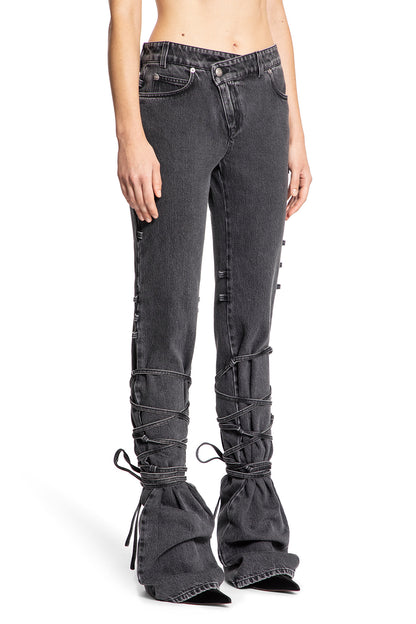 ALEXANDER MCQUEEN WOMAN BLACK JEANS