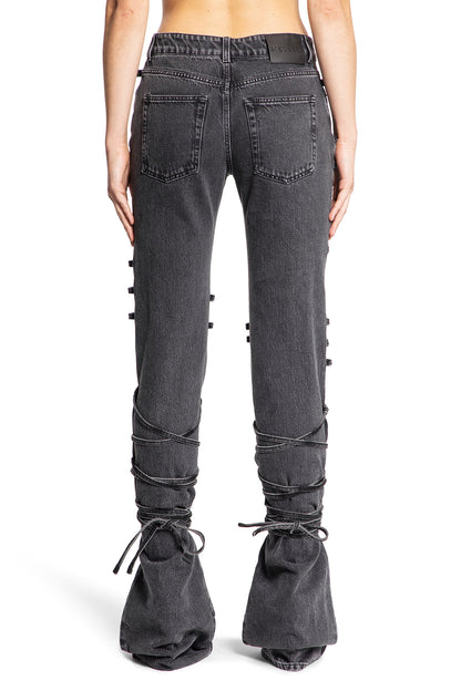 ALEXANDER MCQUEEN WOMAN BLACK JEANS