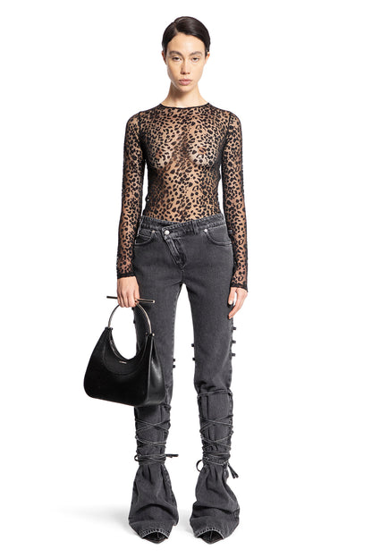 ALEXANDER MCQUEEN WOMAN BLACK JEANS