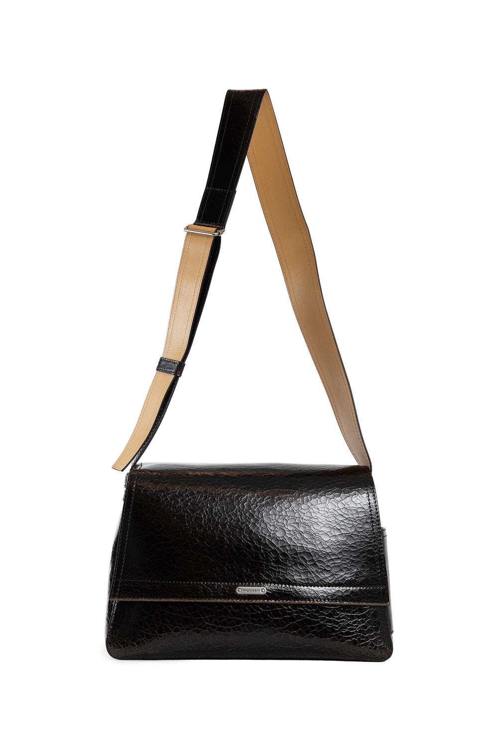 ALEXANDER MCQUEEN MAN BLACK CROSSBODY BAGS