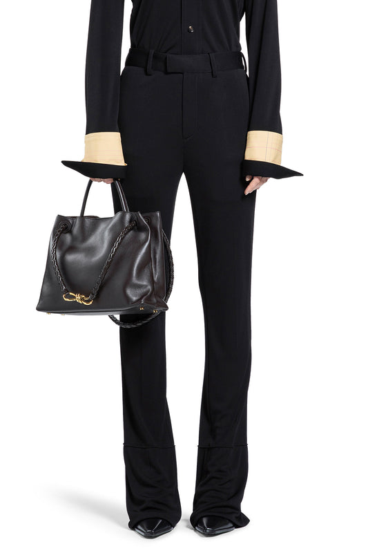 BOTTEGA VENETA WOMAN BLACK TROUSERS