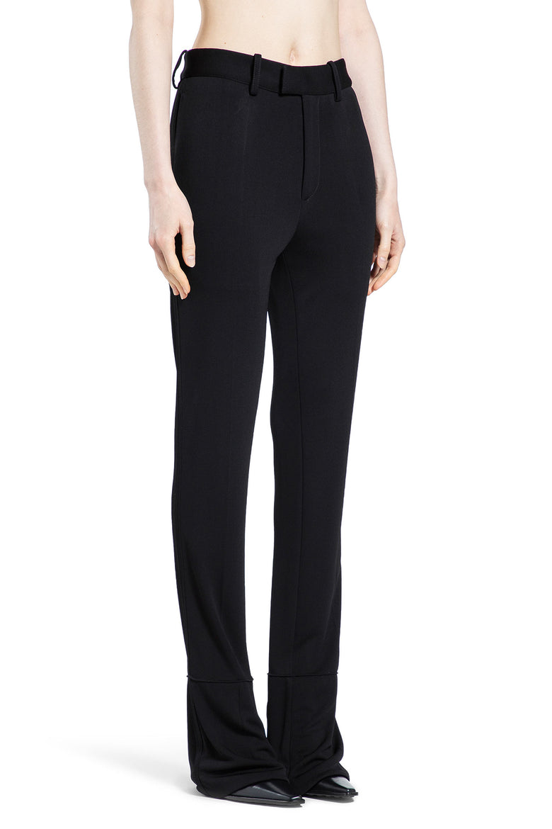 BOTTEGA VENETA WOMAN BLACK TROUSERS