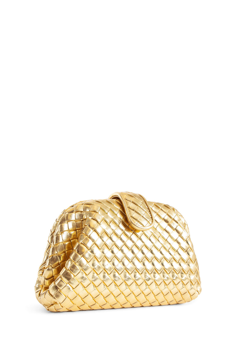 BOTTEGA VENETA WOMAN GOLD CLUTCHES & POUCHES