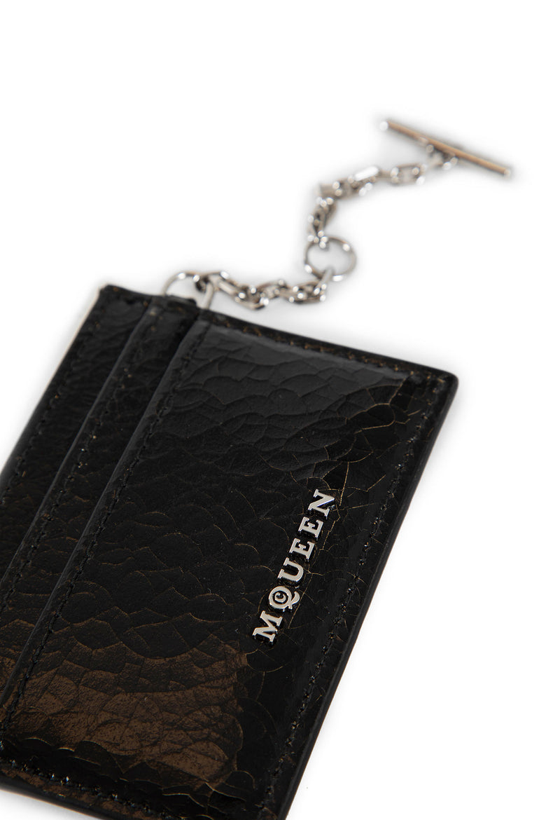 ALEXANDER MCQUEEN MAN BLACK WALLETS & CARDHOLDERS