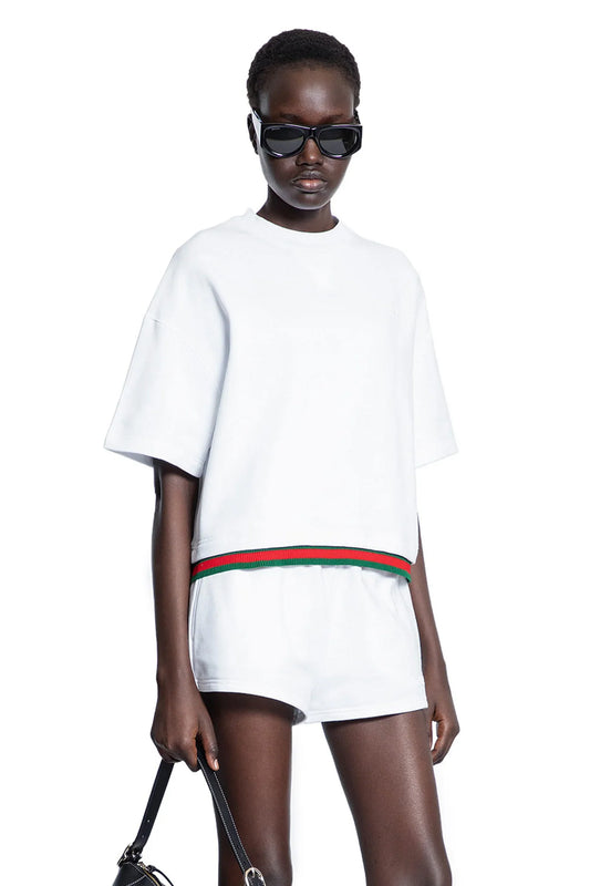 GUCCI WOMAN WHITE T-SHIRTS & TANK TOPS - Antonioli.eu