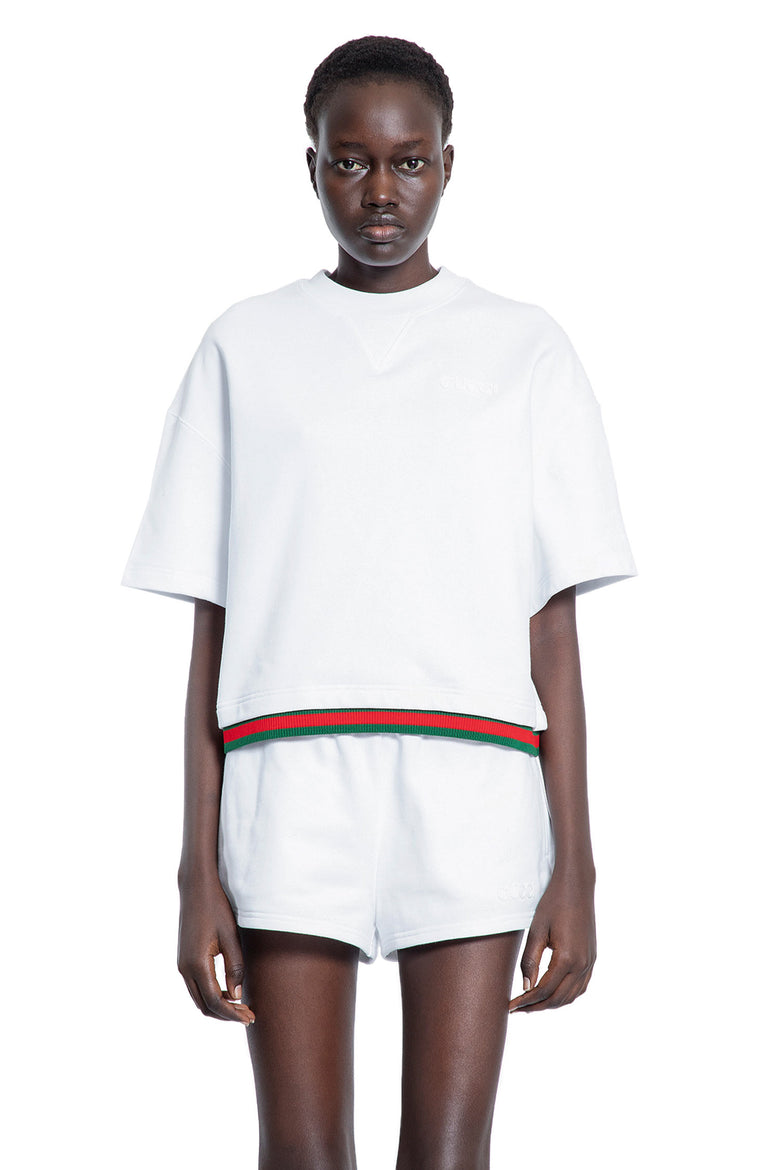 GUCCI WOMAN WHITE SWEATSHIRTS