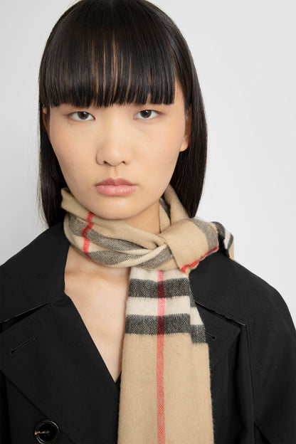 BURBERRY WOMAN BEIGE SCARVES