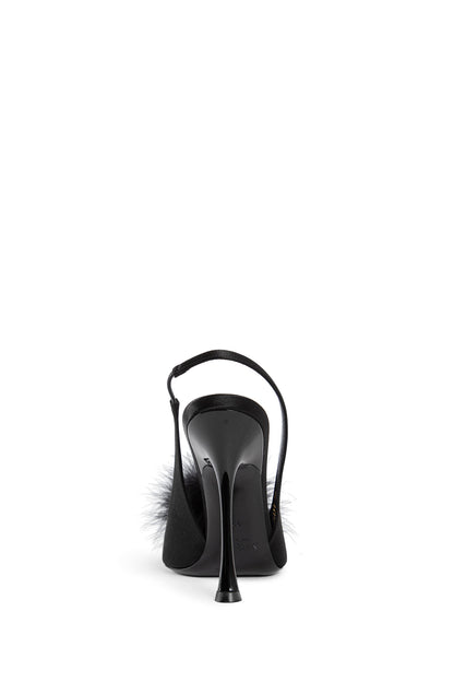 SAINT LAURENT WOMAN BLACK SANDALS & SLIDES