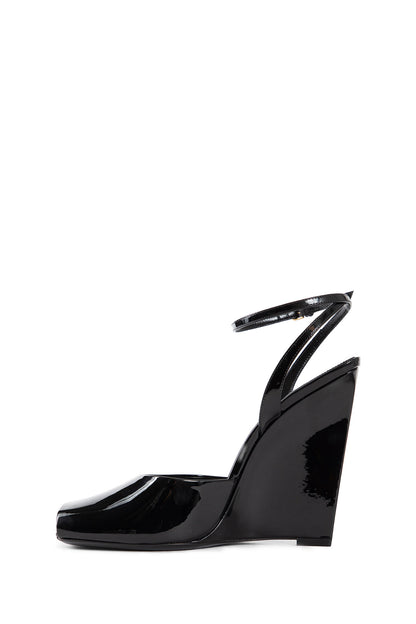 SAINT LAURENT WOMAN BLACK SANDALS & SLIDES