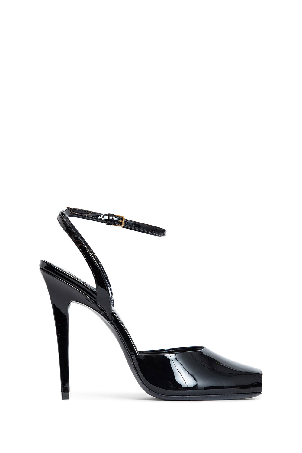 SAINT LAURENT WOMAN BLACK SANDALS & SLIDES