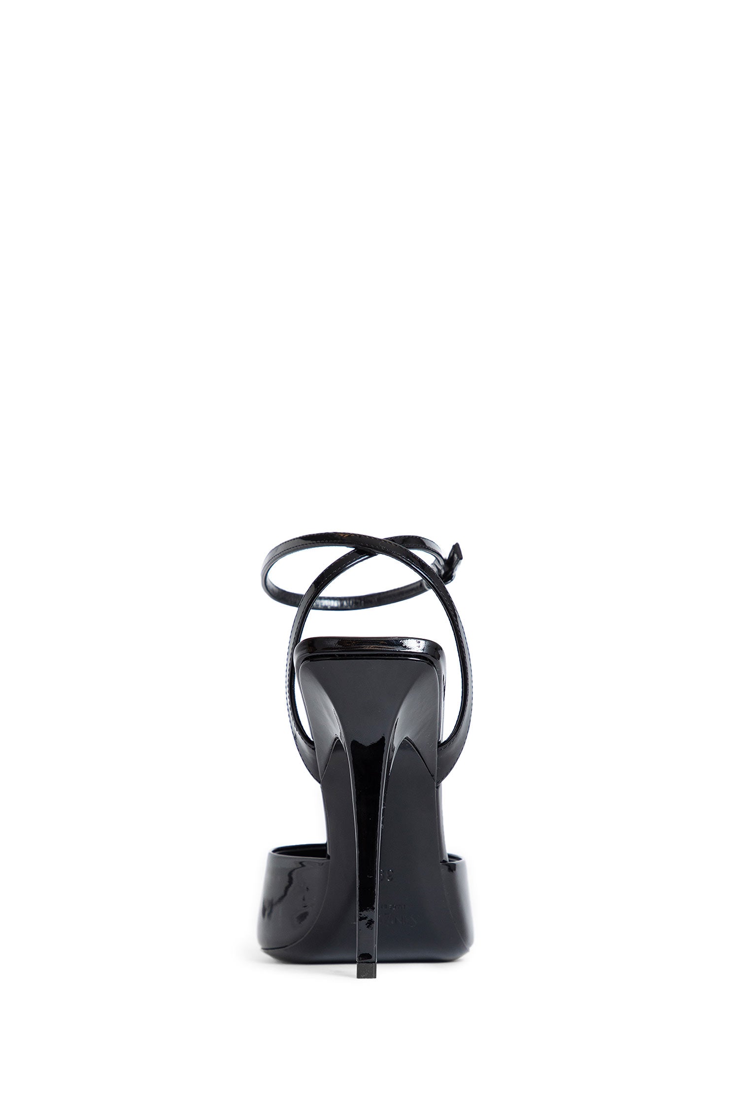 SAINT LAURENT WOMAN BLACK SANDALS & SLIDES