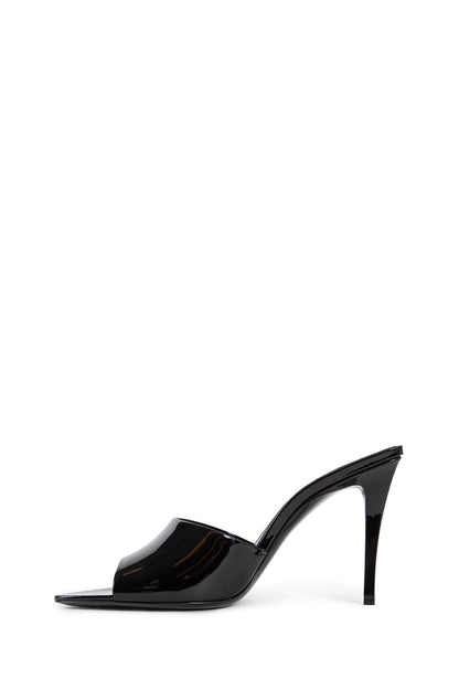 SAINT LAURENT WOMAN BLACK SANDALS & SLIDES