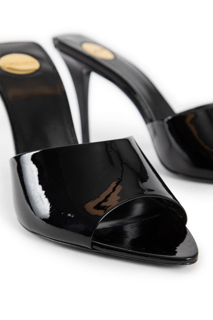 SAINT LAURENT WOMAN BLACK SANDALS & SLIDES