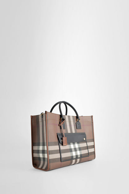 BURBERRY WOMAN BROWN TOTE BAGS