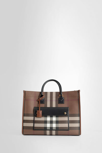 BURBERRY WOMAN BROWN TOTE BAGS