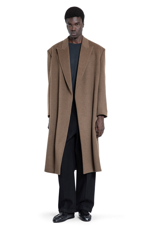 SAINT LAURENT MAN BROWN COATS