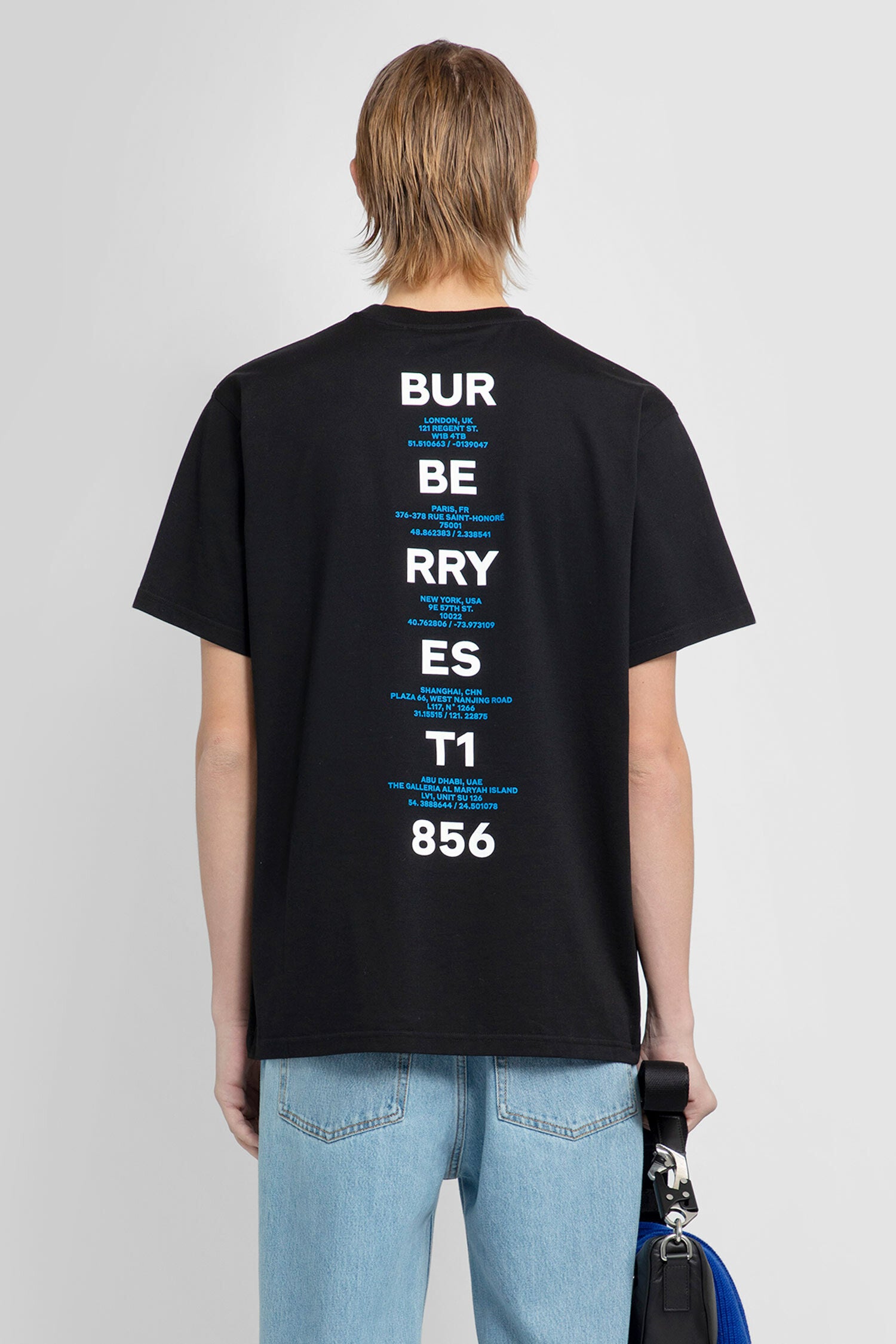 mens black burberry t shirt