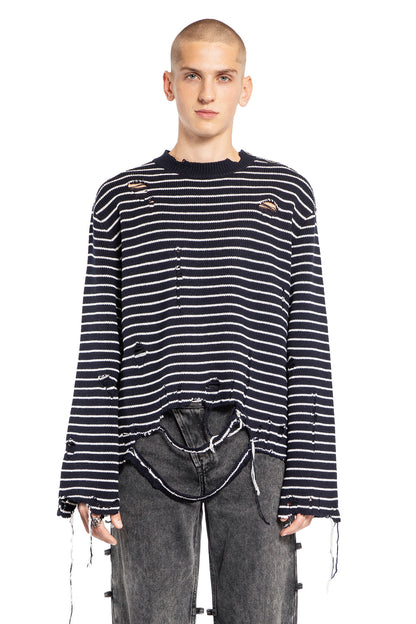 Antonioli ALEXANDER MCQUEEN MAN BLACK&WHITE KNITWEAR