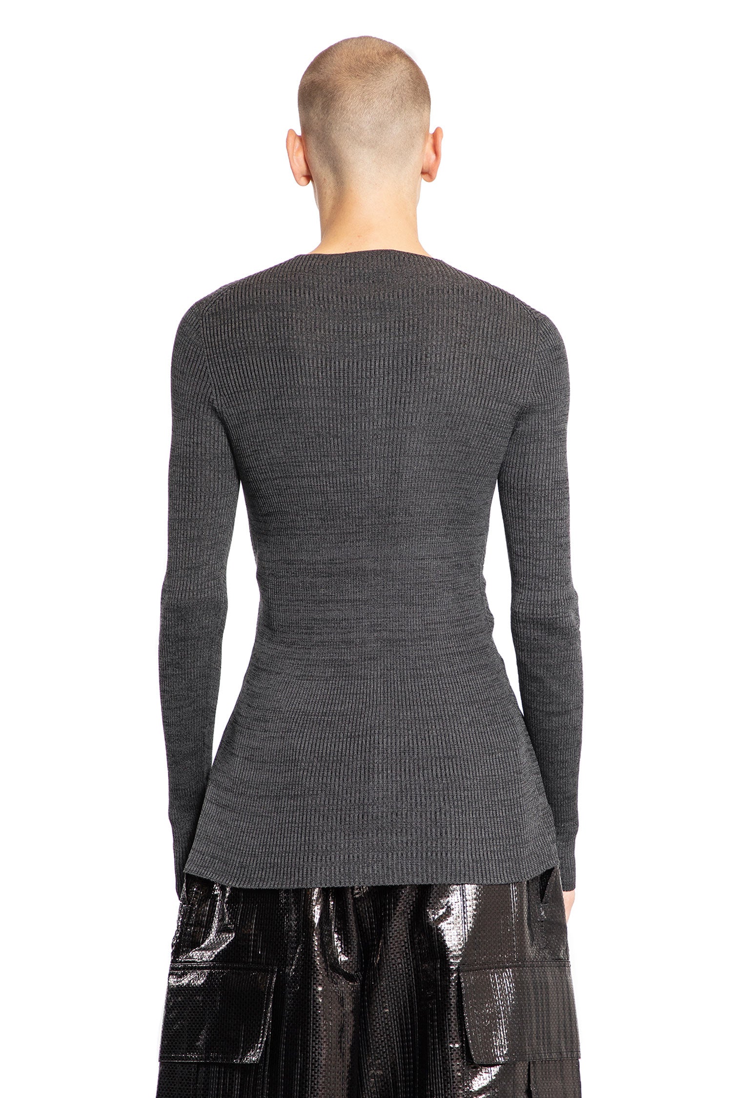 ALEXANDER MCQUEEN MAN GREY KNITWEAR