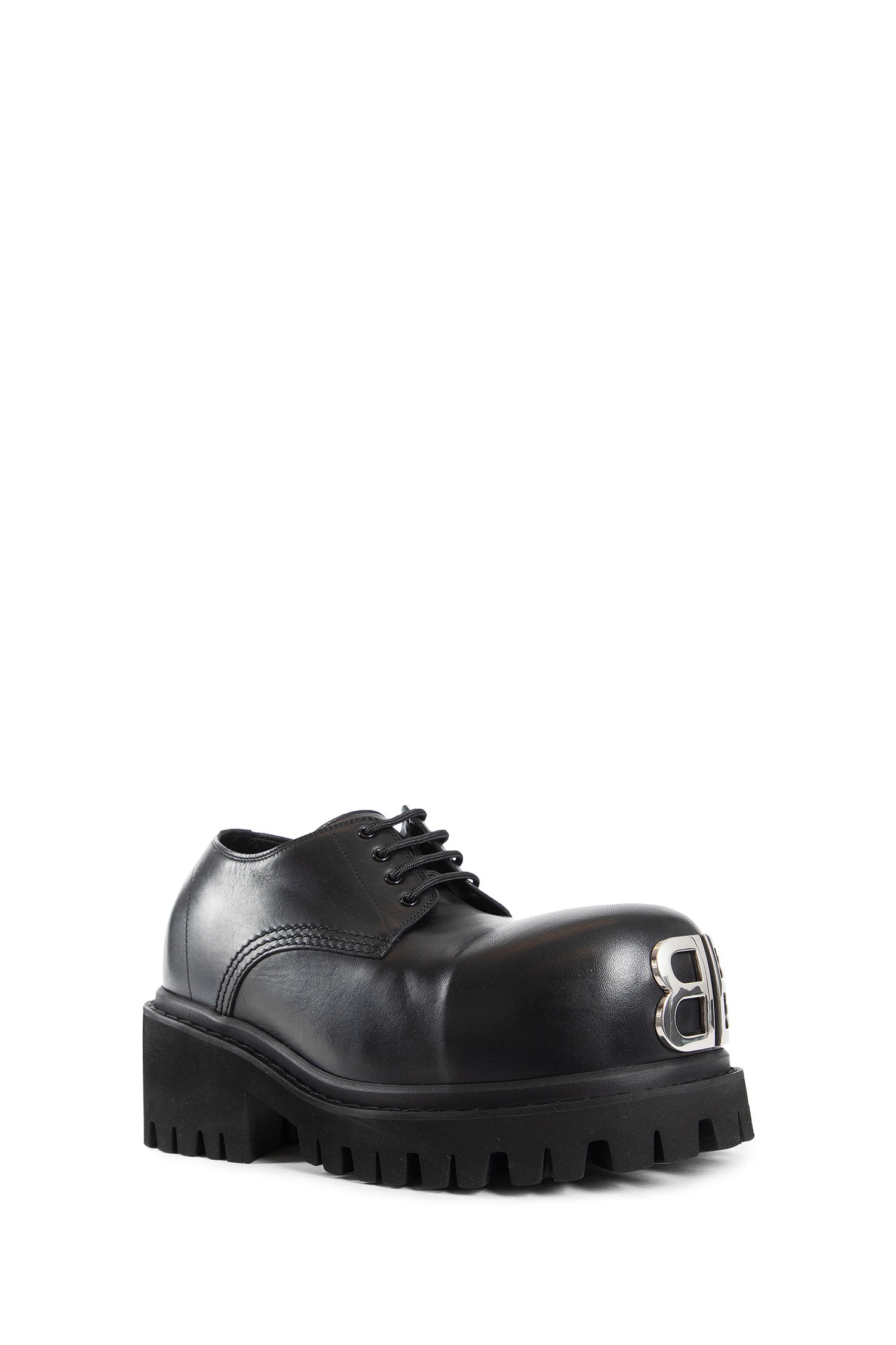 BALENCIAGA MAN BLACK LACE-UPS