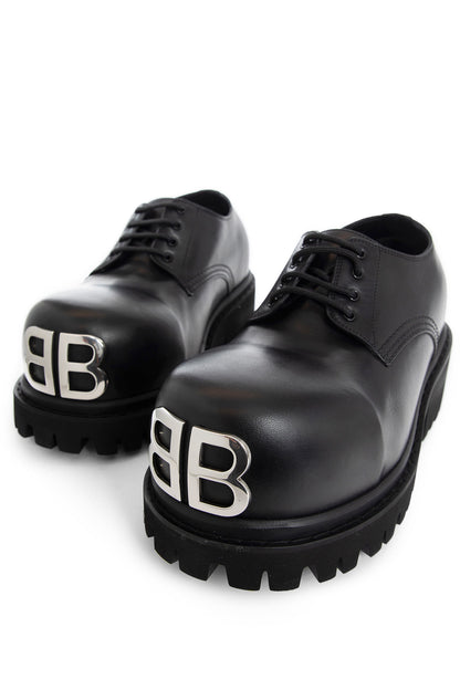 BALENCIAGA MAN BLACK LACE-UPS