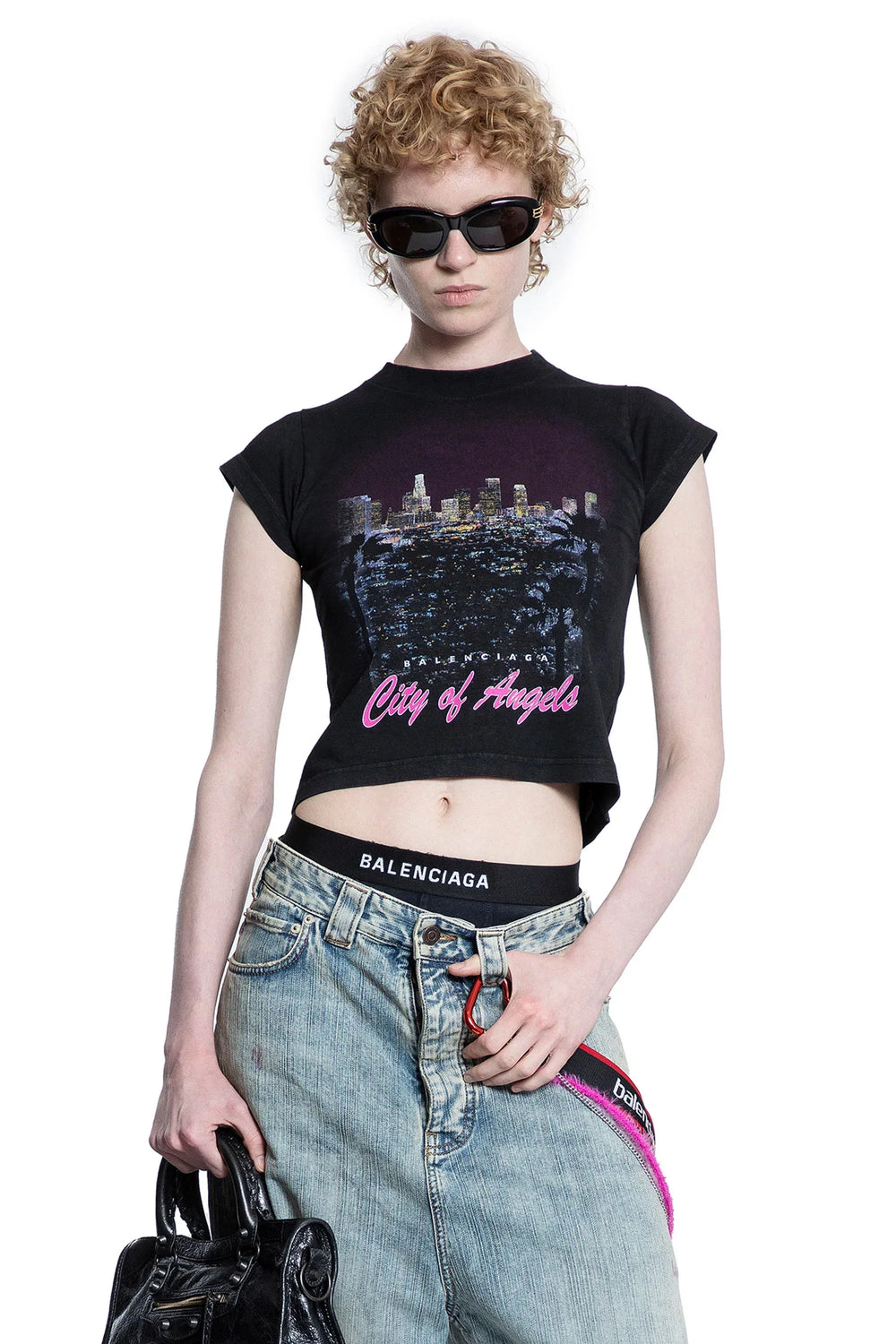 BALENCIAGA City of Angels Shrunk T-Shirt woman