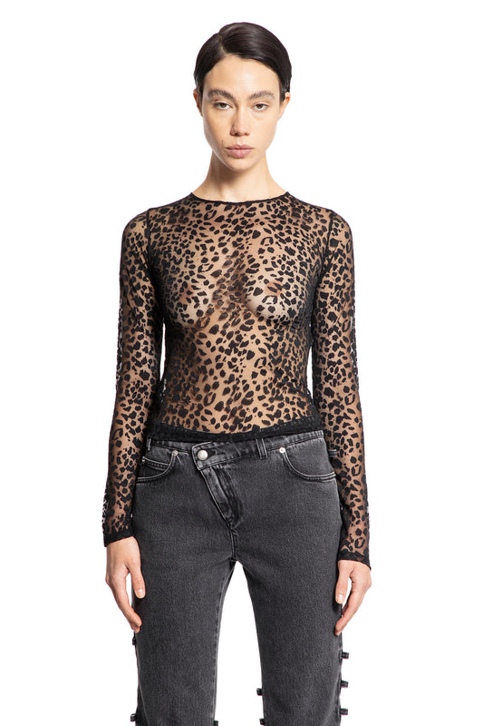 ALEXANDER MCQUEEN WOMAN BLACK TOPS