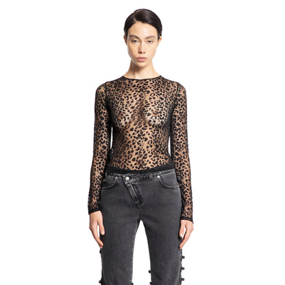 ALEXANDER MCQUEEN WOMAN BLACK TOPS