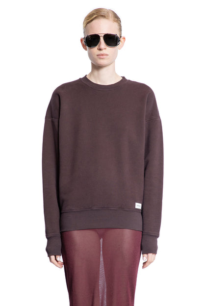 Antonioli SAINT LAURENT WOMAN BROWN SWEATSHIRTS