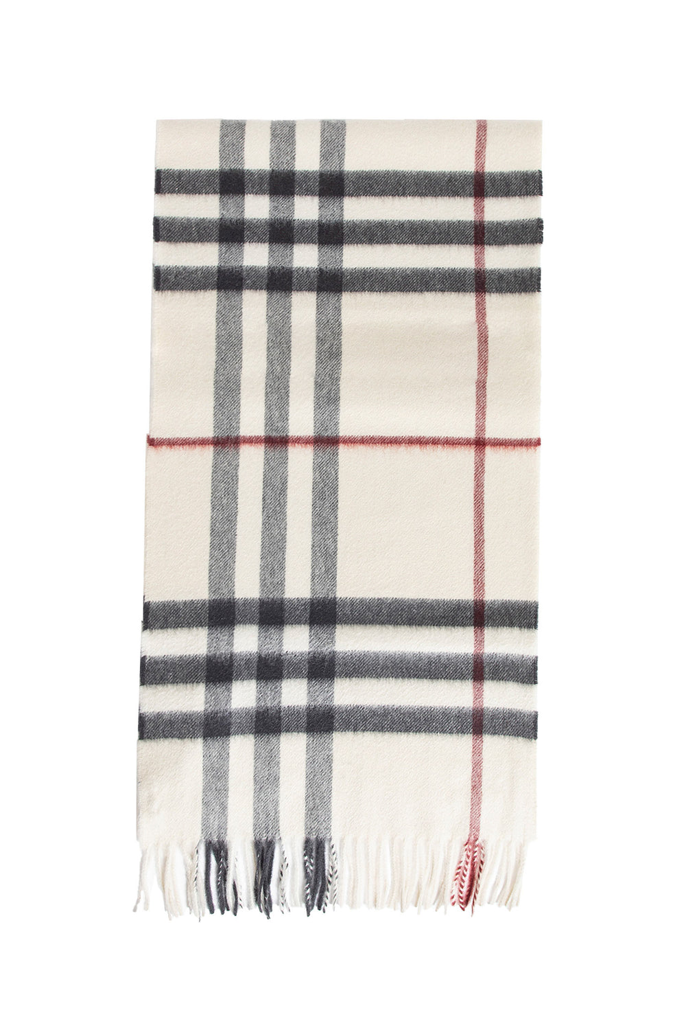 BURBERRY UNISEX OFF-WHITE SCARVES