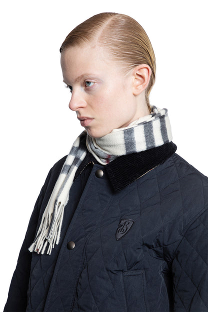 BURBERRY UNISEX OFF-WHITE SCARVES