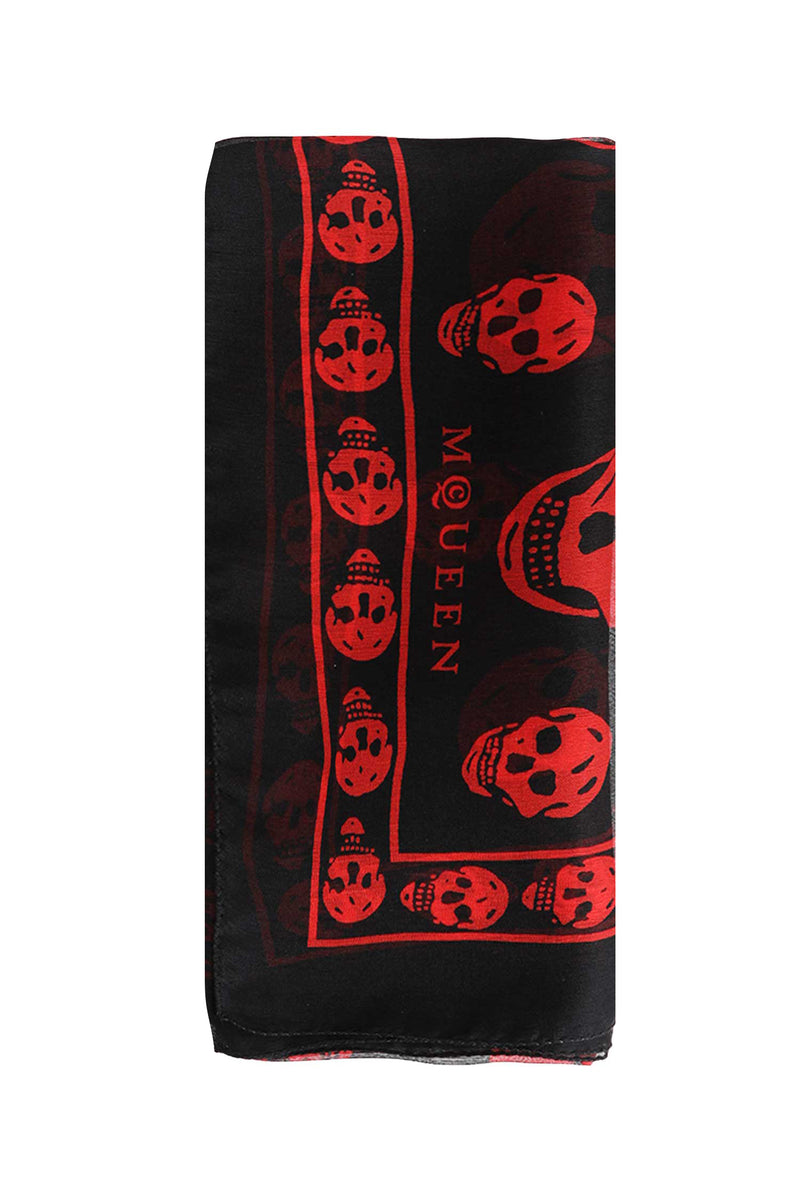 MCQUEEN Classic Skull Scarf woman
