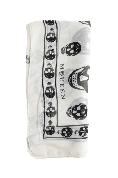 Classic Silk Chiffon Skull Scarf