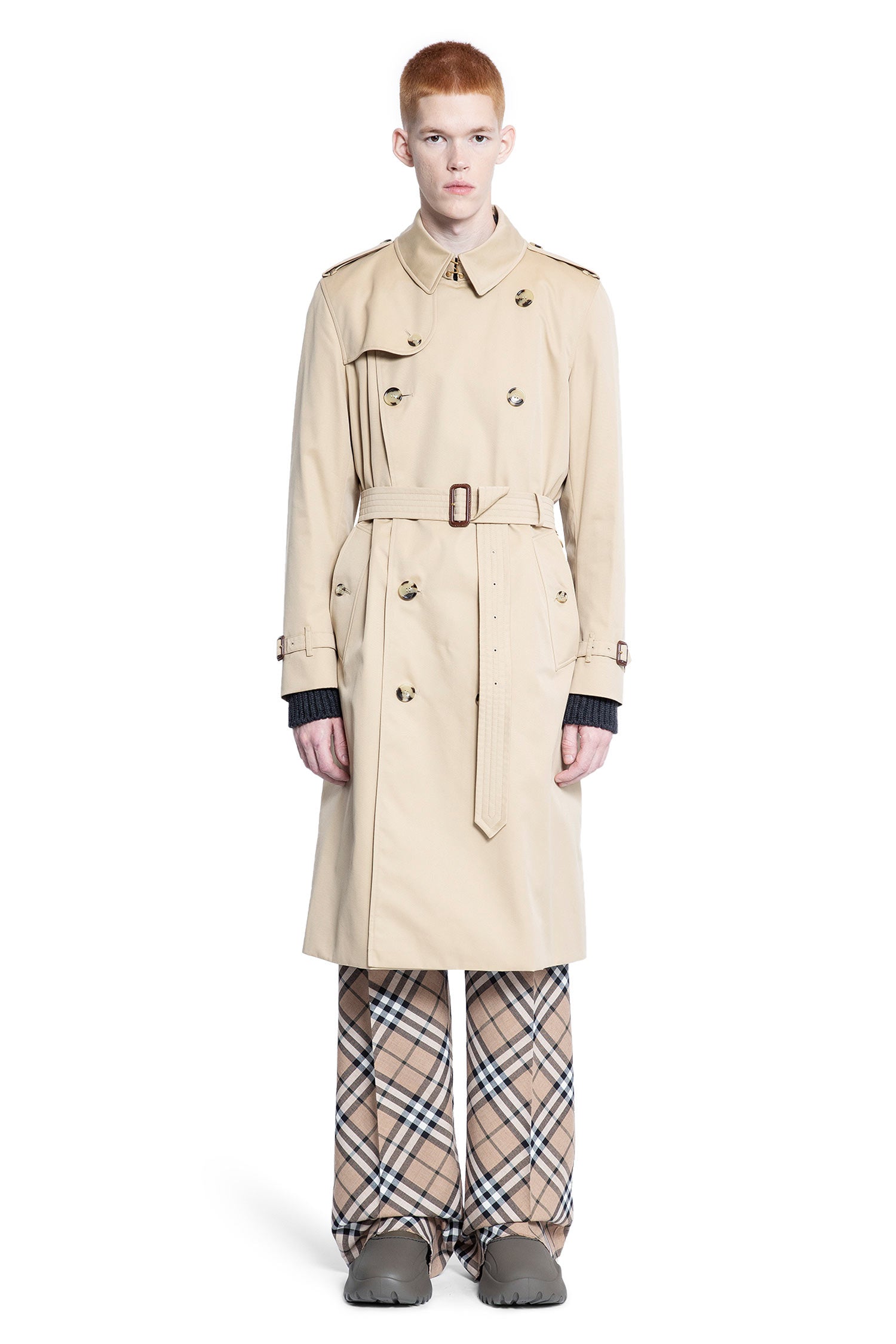 BURBERRY MAN BEIGE COATS