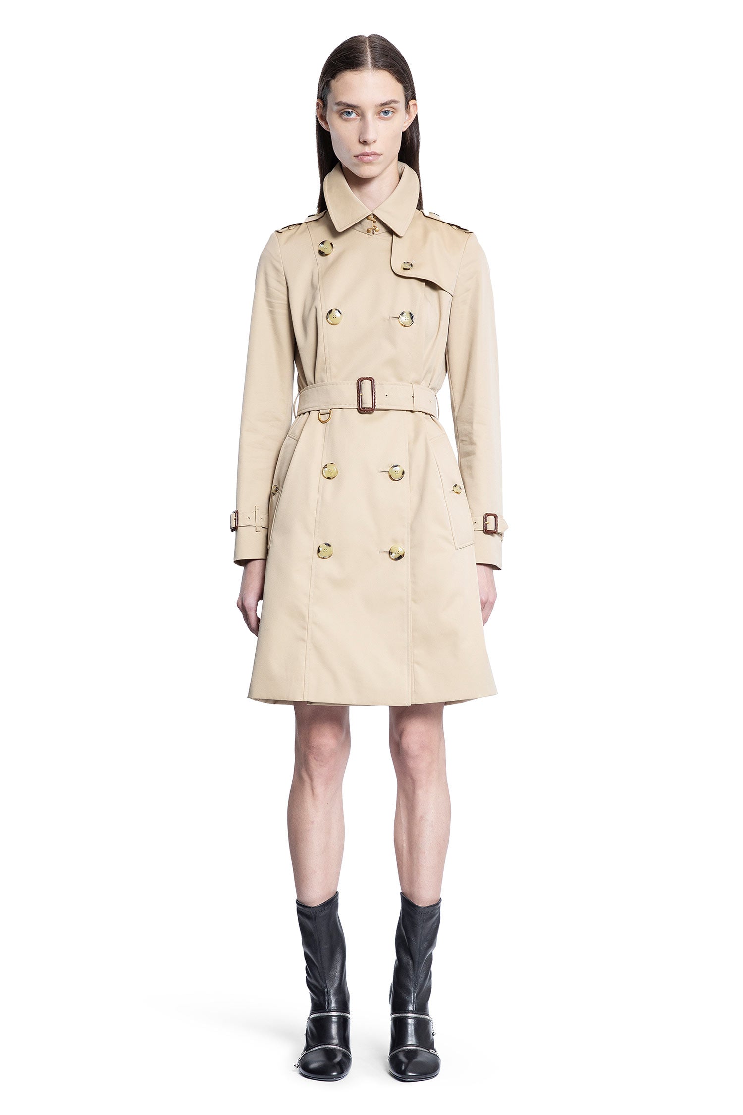 BURBERRY WOMAN BEIGE COATS