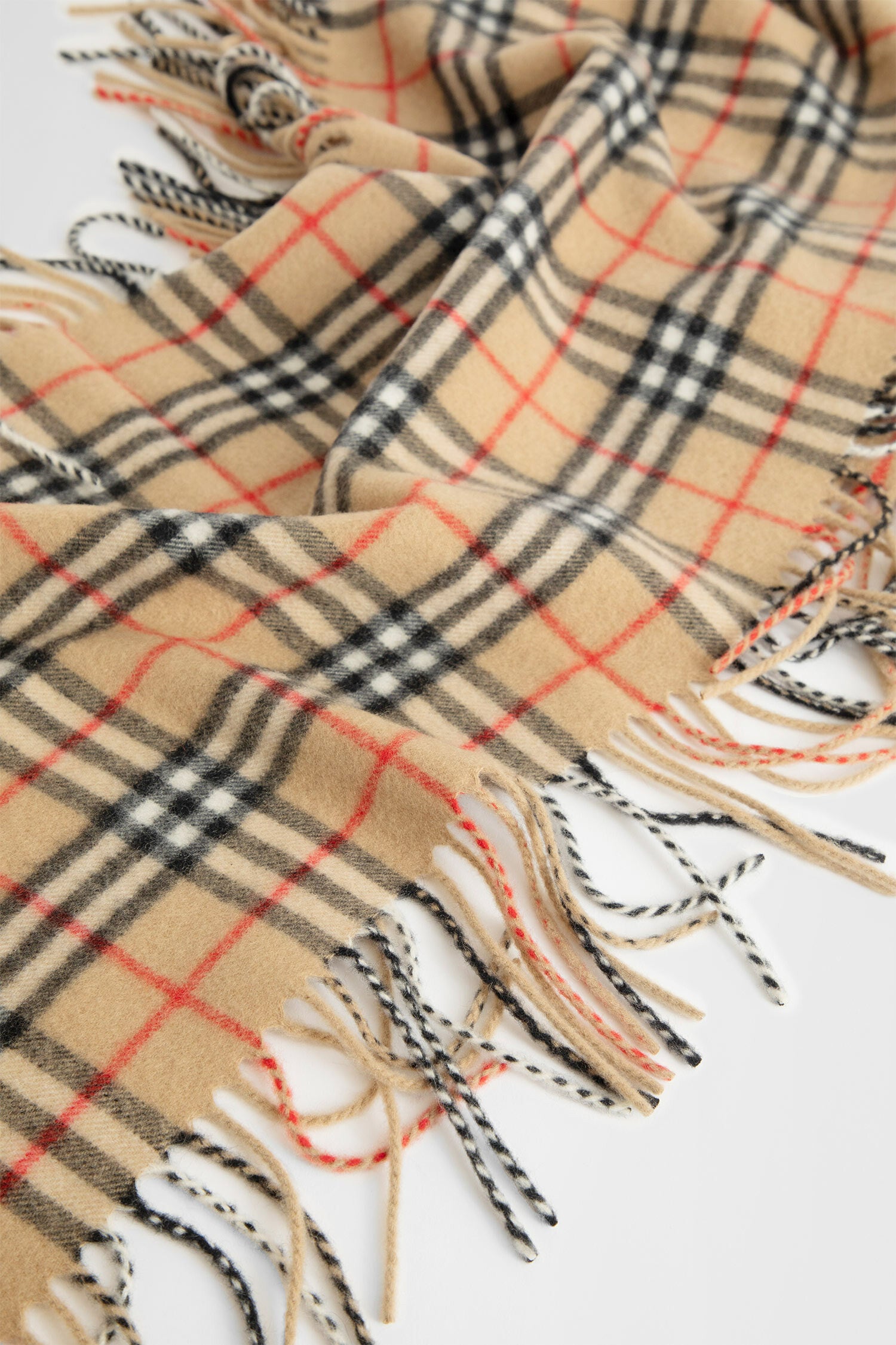 BURBERRY WOMAN BEIGE SCARVES