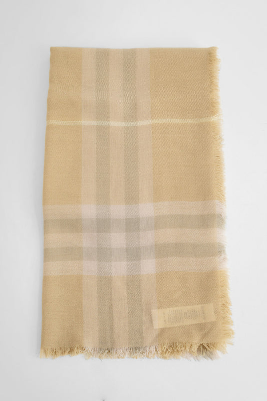 BURBERRY WOMAN BEIGE SCARVES