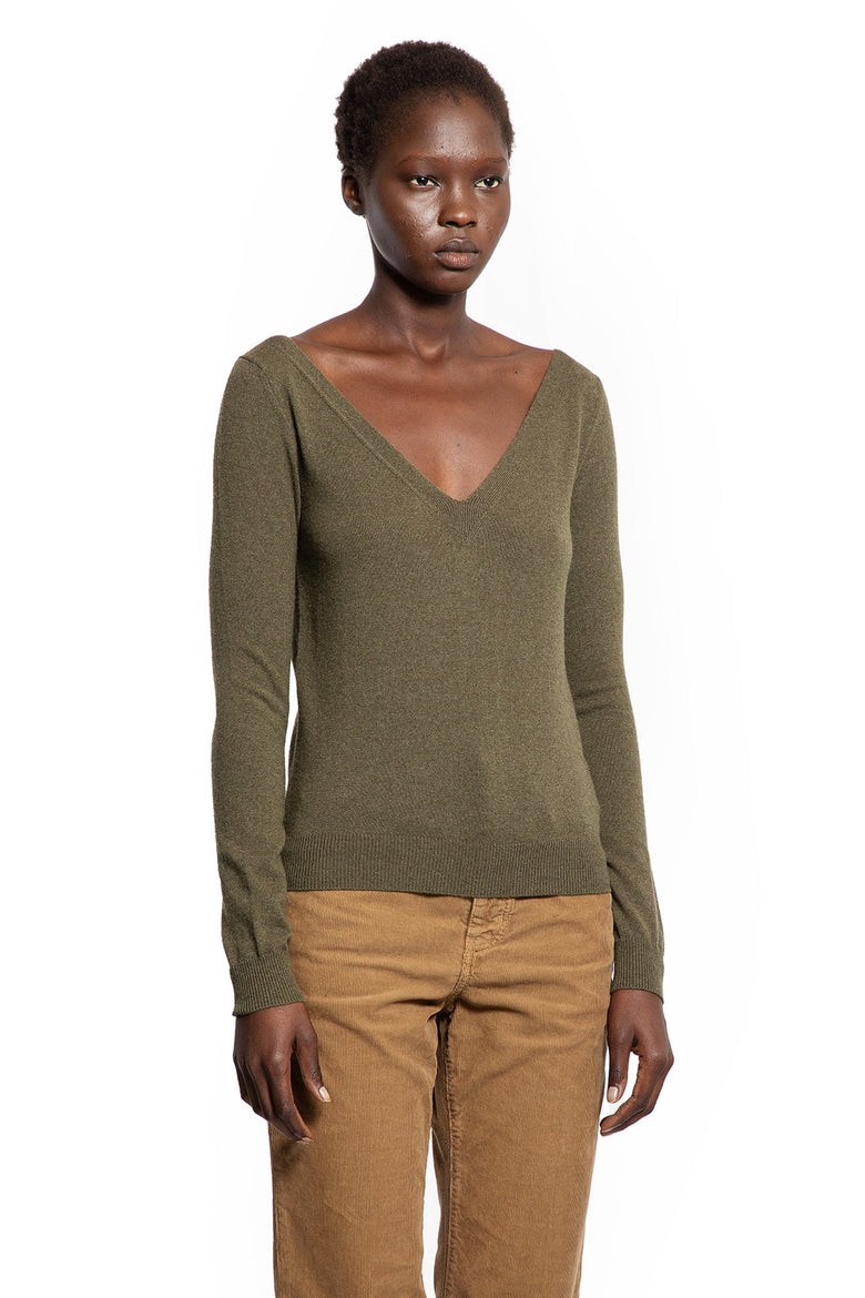 V-Neck Sweater in Cashmere
