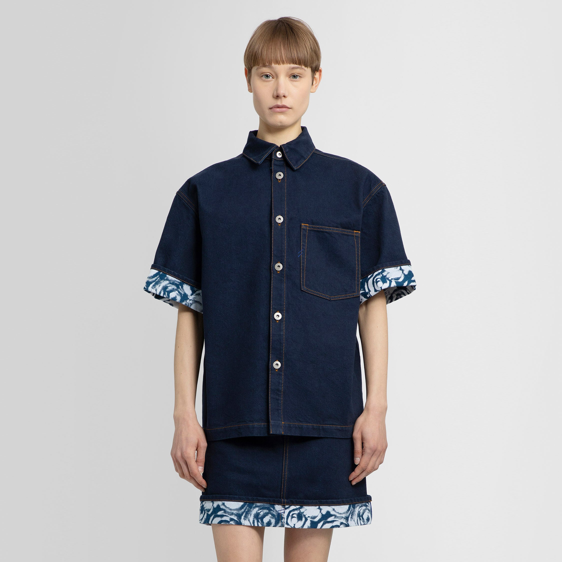 BURBERRY WOMAN BLUE SHIRTS