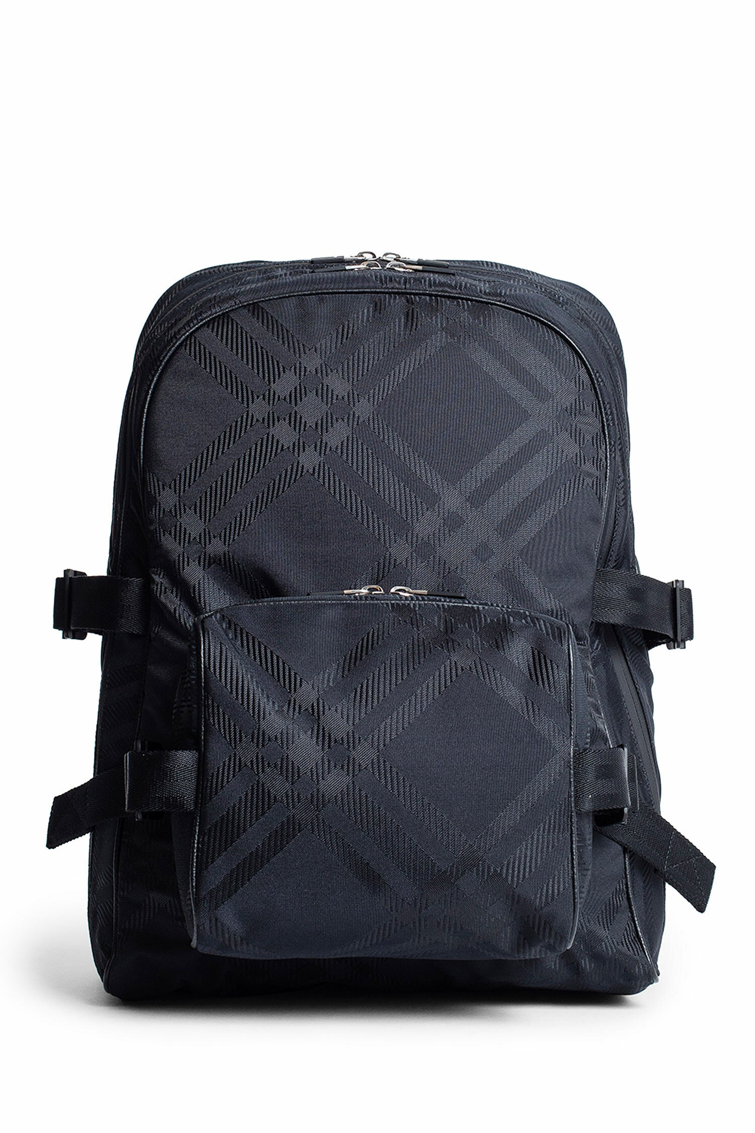 BURBERRY MAN BLACK BACKPACKS