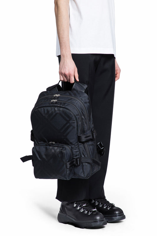 BURBERRY MAN BLACK BACKPACKS & TRAVEL BAGS