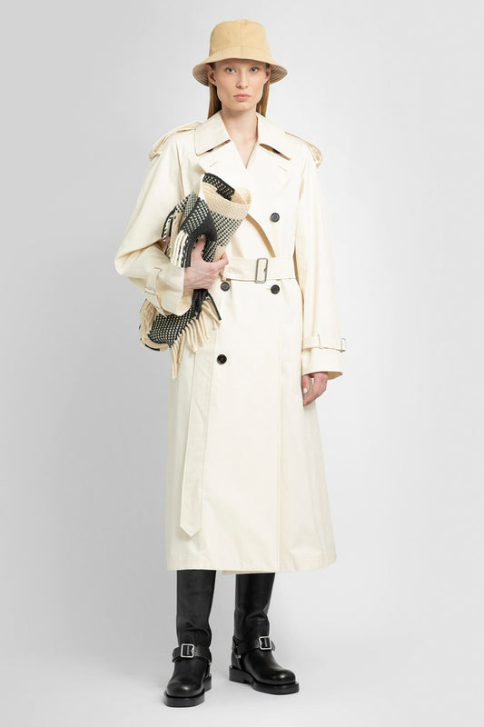 BURBERRY WOMAN OFF-WHITE COATS