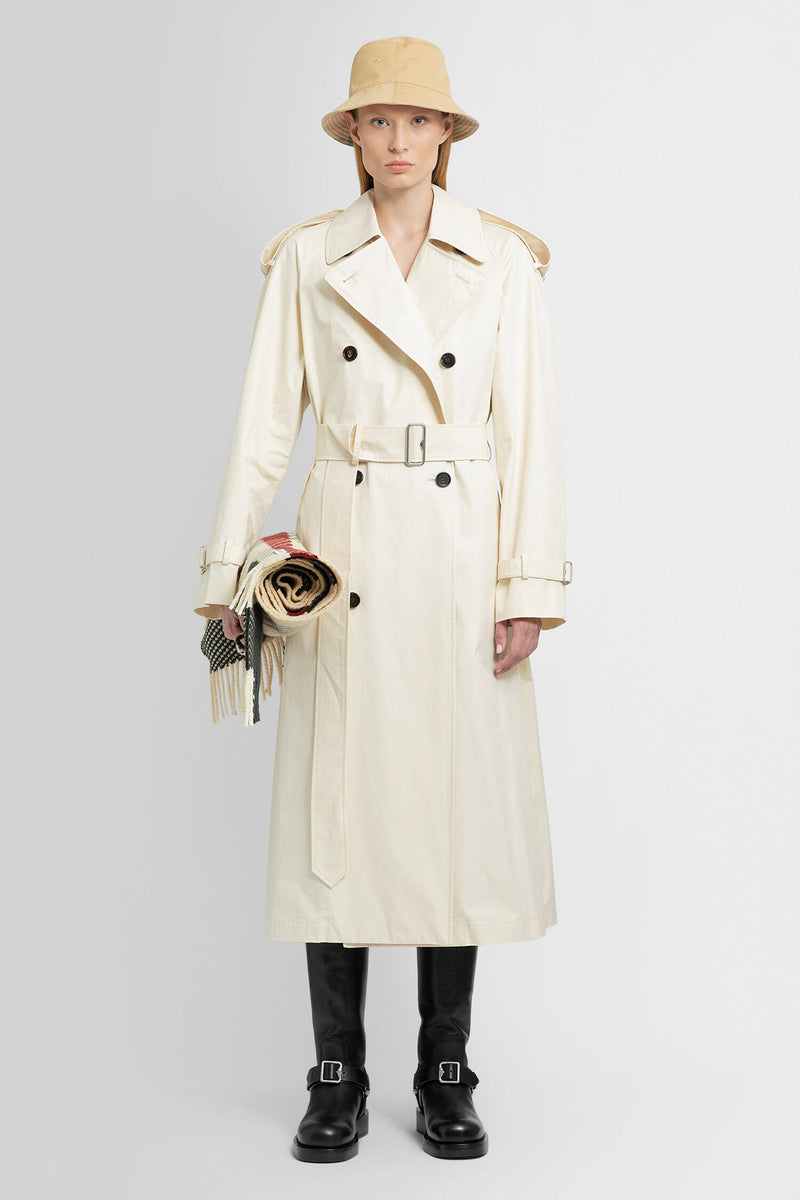 BURBERRY WOMAN OFF-WHITE COATS