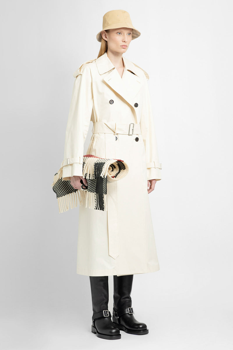 BURBERRY WOMAN OFF-WHITE COATS