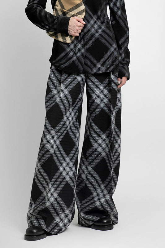 BURBERRY WOMAN BLACK&WHITE TROUSERS